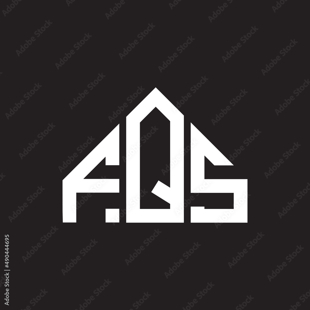 FQS letter logo design on black background. FQS creative initials letter logo concept. FQS letter design. FQS letter logo design on black background. FQS creative initials letter logo concept. FQS letter design.
