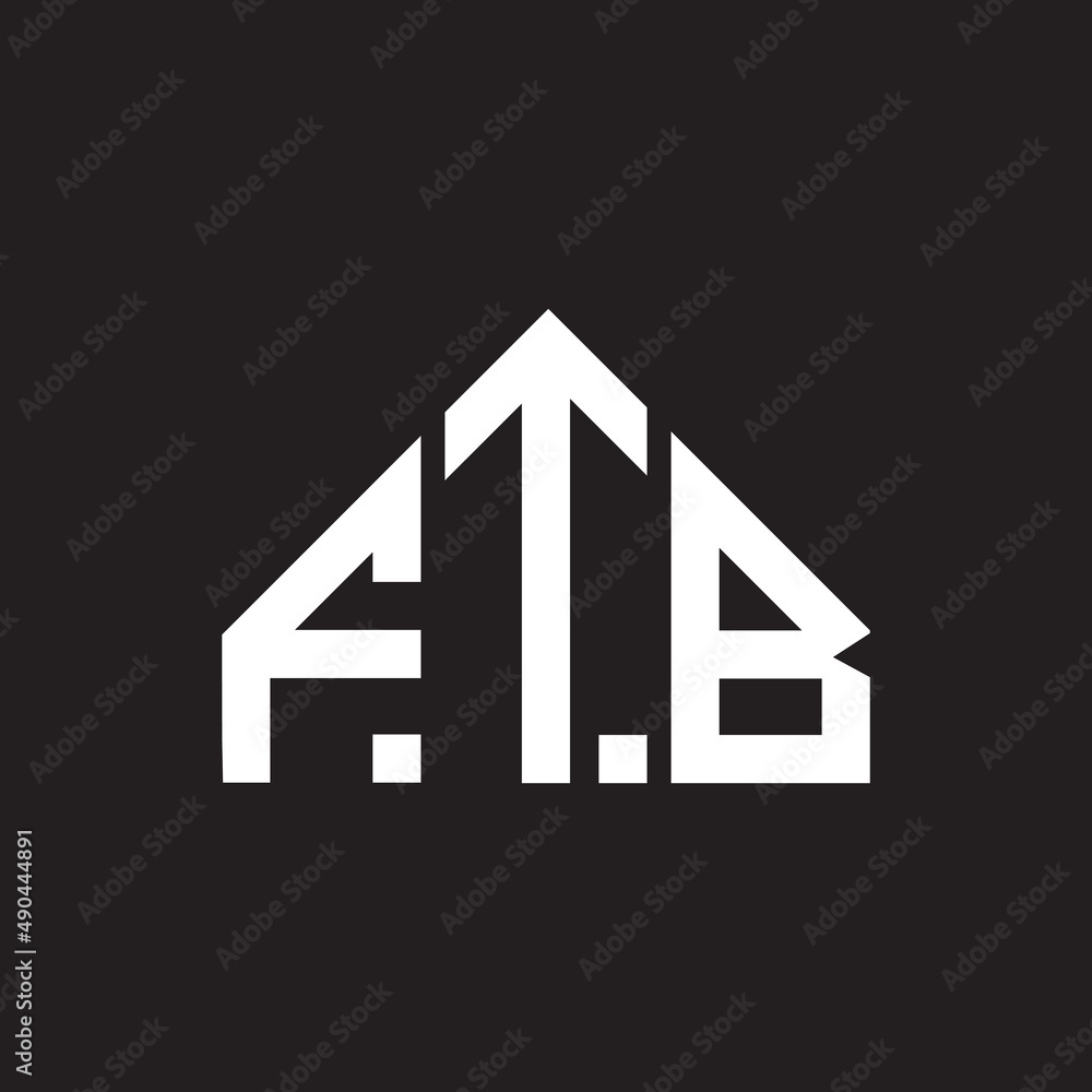 FTB letter logo design on black background. FTB creative initials letter logo concept. FTB letter design. FTB letter logo design on black background. FTB creative initials letter logo concept. FTB letter design.