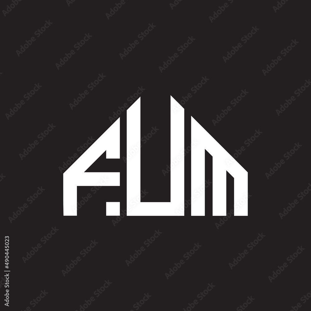FUM letter logo design on black background. FUM creative initials letter logo concept. FUM letter design. FUM letter logo design on black background. FUM creative initials letter logo concept. FUM letter design.