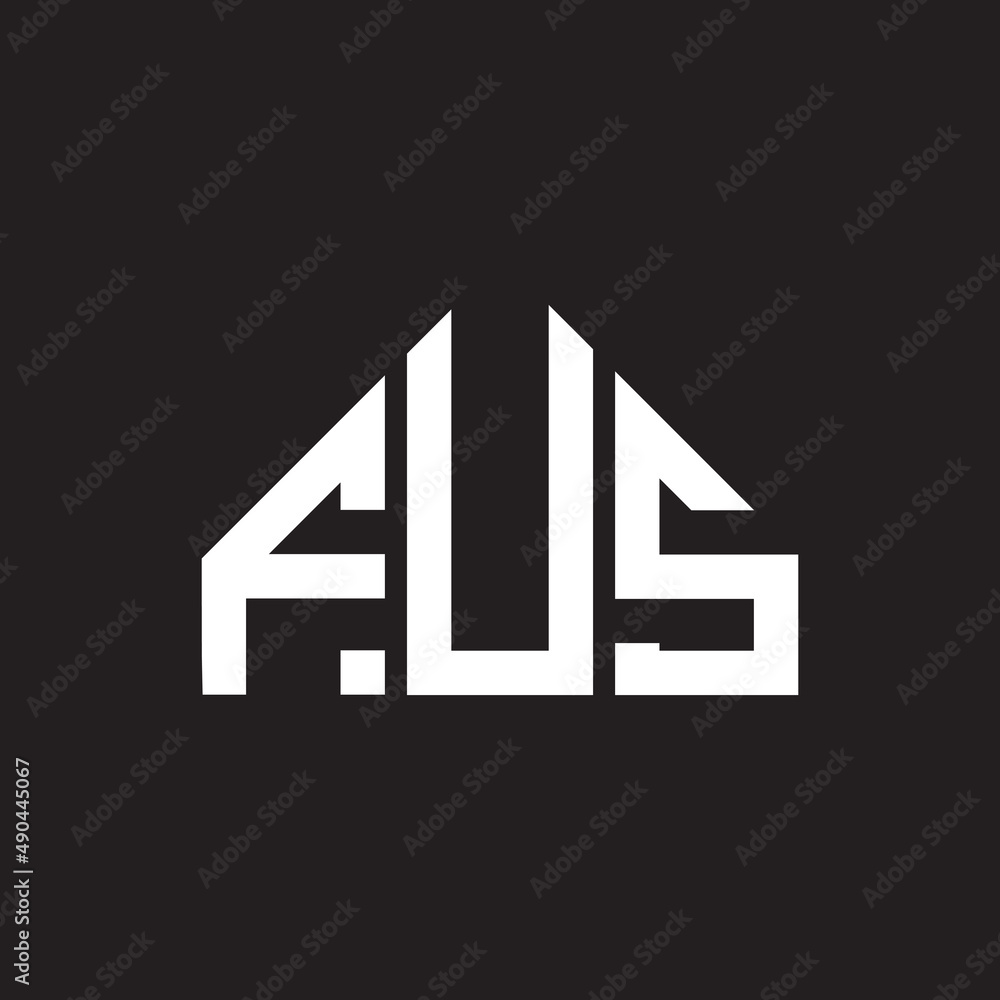 FUS letter logo design on black background. FUS creative initials letter logo concept. FUS letter design. FUS letter logo design on black background. FUS creative initials letter logo concept. FUS letter design.