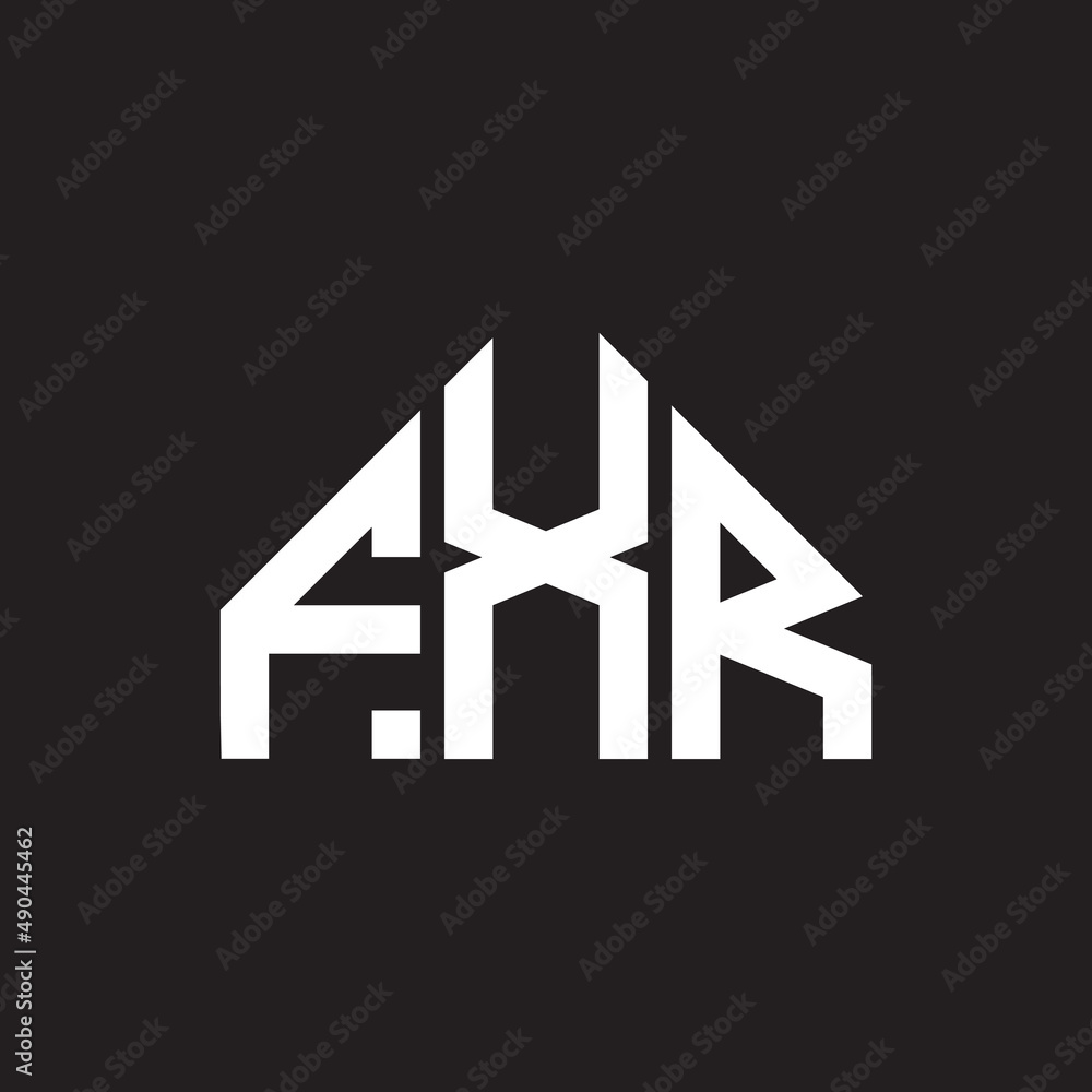 FXR letter logo design on black background. FXR creative initials letter logo concept. FXR letter design. FXR letter logo design on black background. FXR creative initials letter logo concept. FXR letter design.