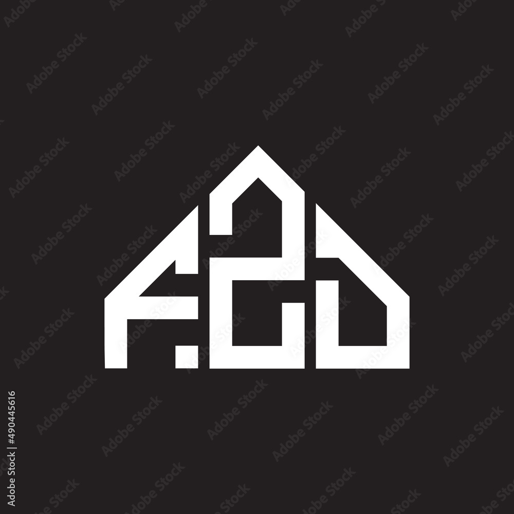 FZD letter logo design on black background. FZD creative initials letter logo concept. FZD letter design. FZD letter logo design on black background. FZD creative initials letter logo concept. FZD letter design.