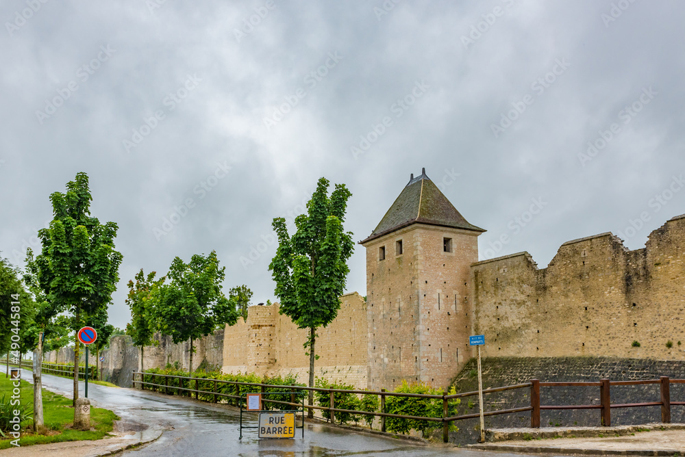 City wall of Provins, a town of medieval fairs in France