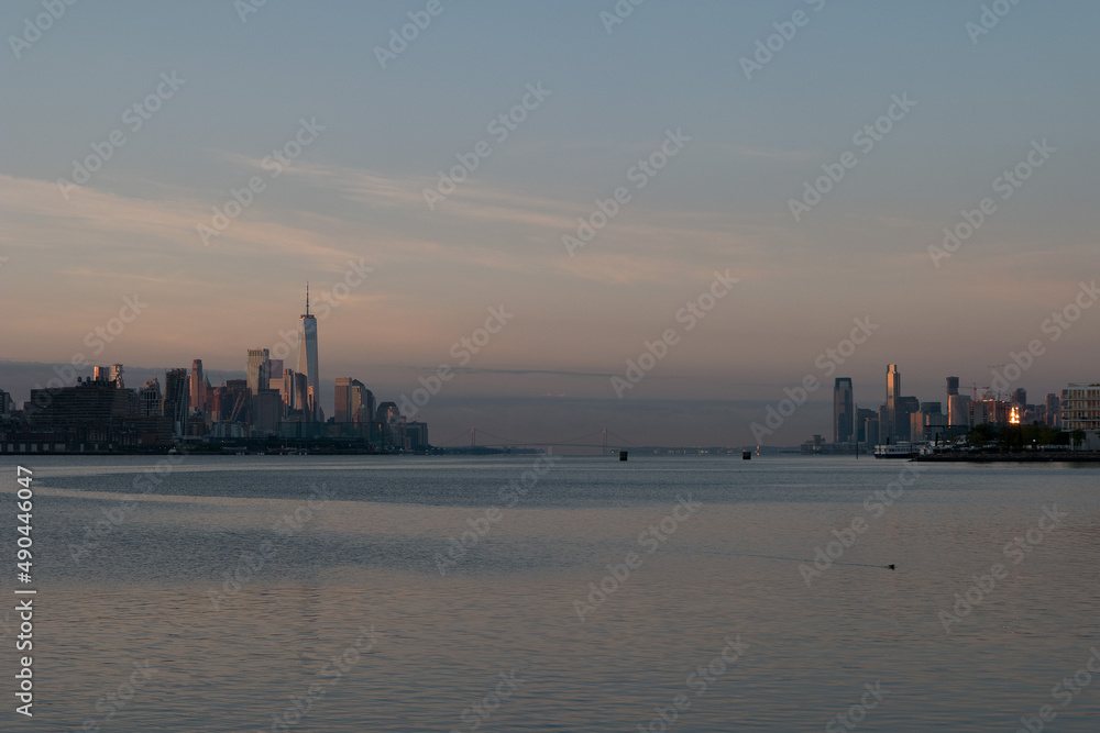 NYC Sunrise Morning Skyline