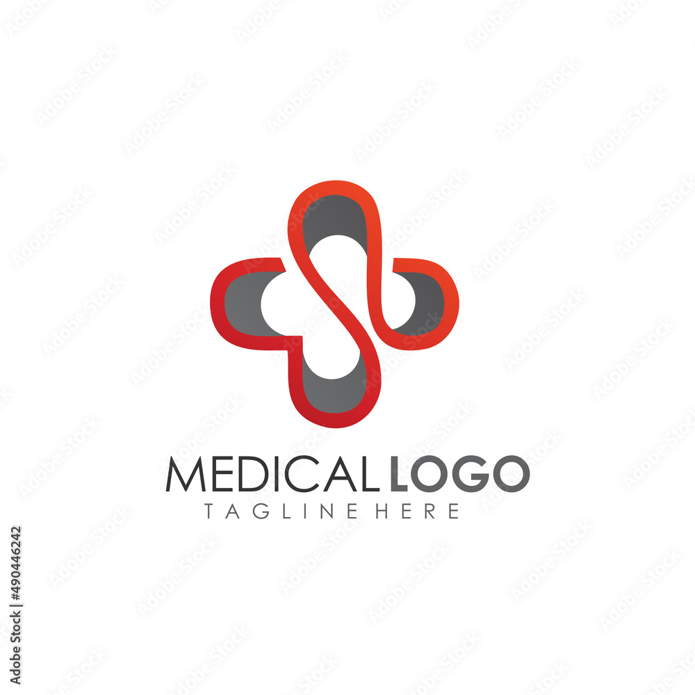 Naklejka premium Medical Cross Logo in vector