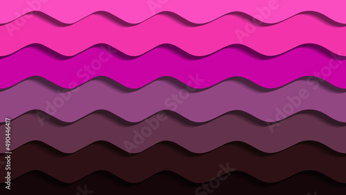 Red velvet papercut background concept design