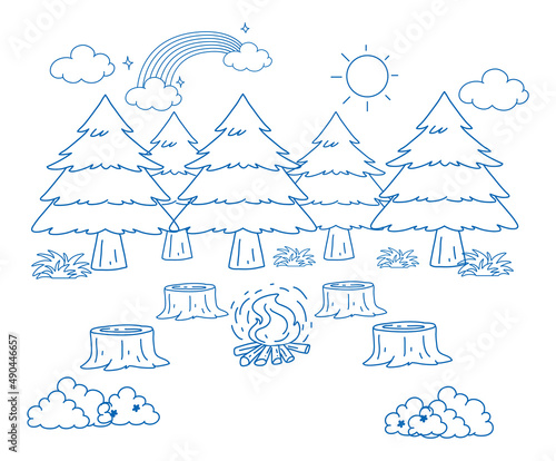 A doodle sketch design on white background