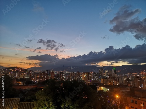 General view of the city of Medellín Colombia. 