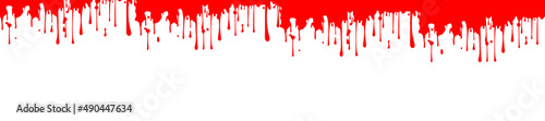 drops of blood running down from above