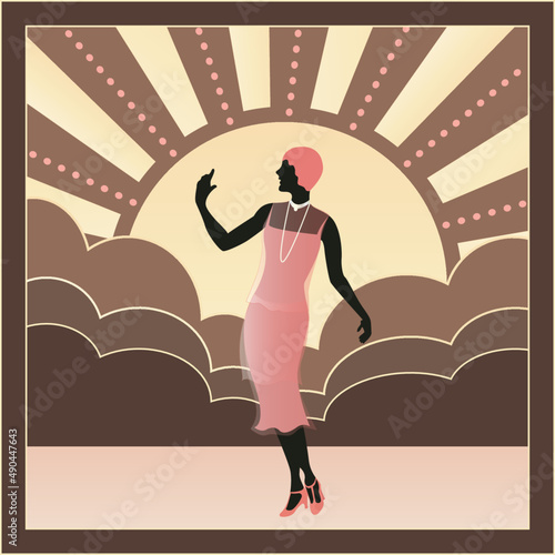 Art Deco Flapper Girl