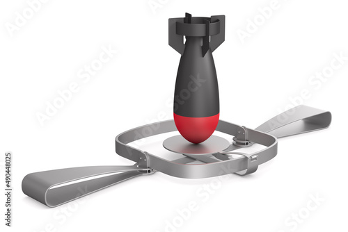 bear trap and aerial bomb o...