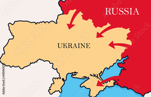 Canvas Print russian invasion of ukraine
