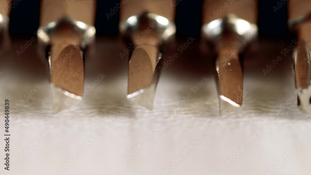 Close up view of tips of different screw driver tool bits Close up view of tips of different screw driver tool bits