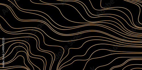 abstract line pattern with golden color isolated black background, applicable for website banner, poster sign corporate and social media, wedding invitation letterpress texture paper, fabric printing