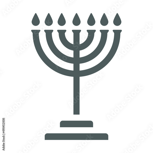 Menorah vector icon. vector illustration