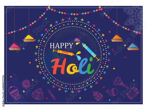 Happy Holi, Festival Vector art design