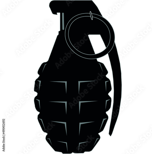 grenade isolated on white