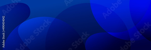 Vector abstract graphic design Banner blue technology background. 