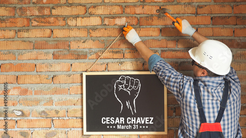 Cesar Chavez day. 31 march, USA national holiday. photo
