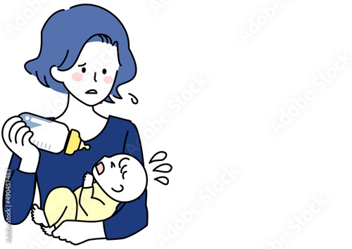 ミルクを飲まない赤ちゃんに困る母親