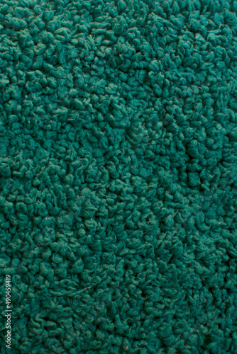 Textura de cobija tipo borrego color verde obscuro