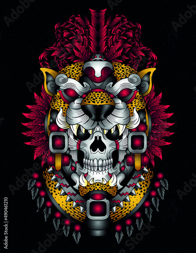 mexican aztec jaguar warrior