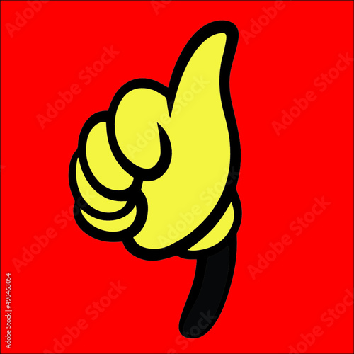 thumb up and down