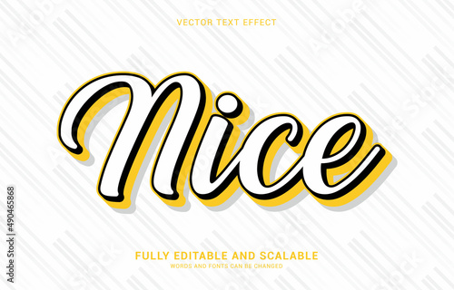 editable text effect, Nice style