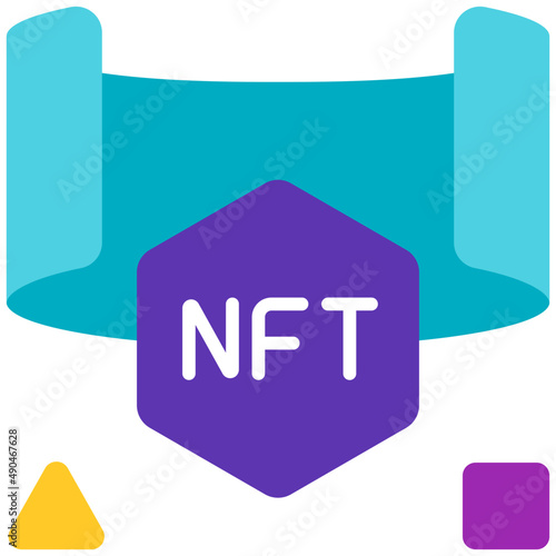 nft flat icon