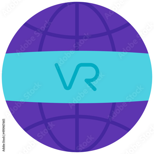 virtual flat icon