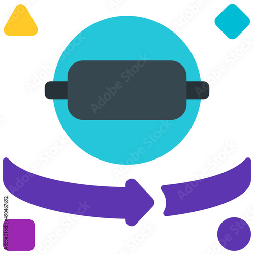 vr flat icon