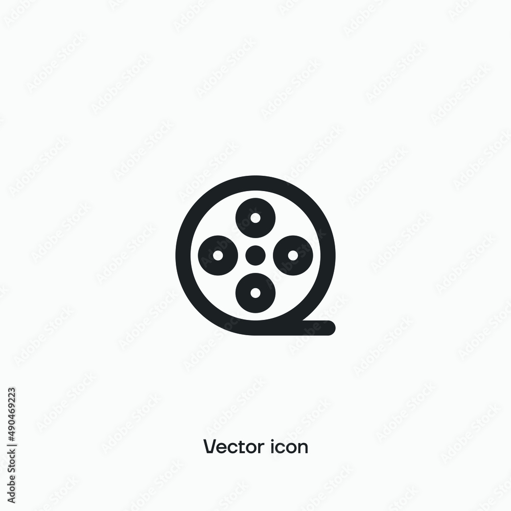 Film roll vector icon. Premium quality. Film roll vector icon. Premium quality.