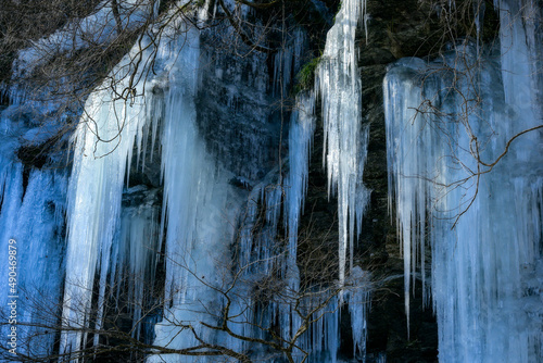 三十槌の氷柱