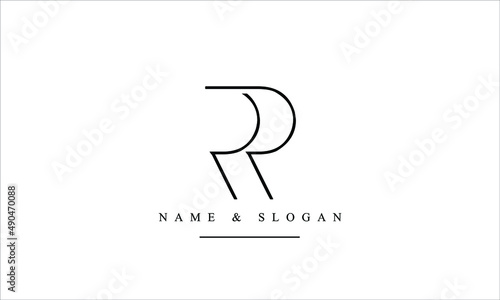 RR, R abstract letters logo monogram photo