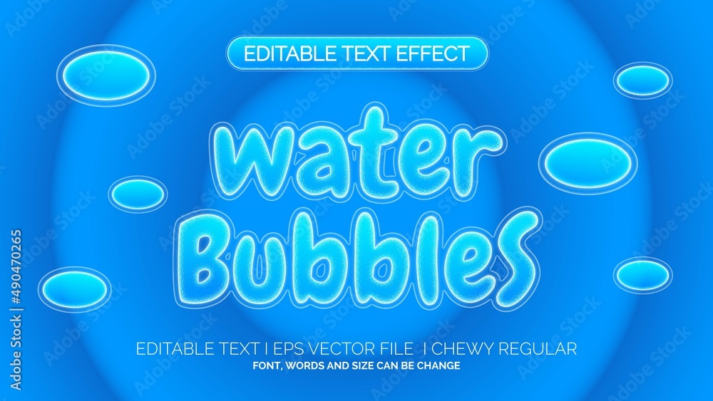 Editable Text Water Effect Editable Text Water Effect