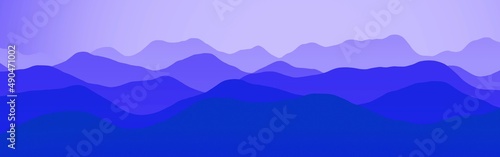 amazing hills slopes in dawn digitally made texture background illustration