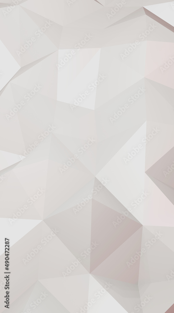 Obraz premium Abstract geometric pattern vertical white background polygon triangle background brings the popularity and new trend of 3D rendering.
