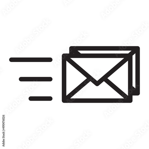 Illustration of Mail design icon