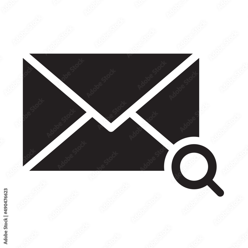Illustration of Mail design icon Illustration of Mail design icon