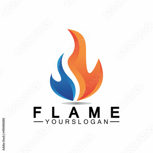 Fire Flame Logo design vector template