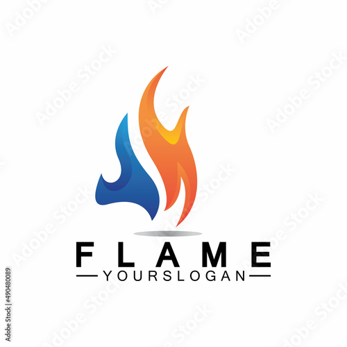 Fire Flame Logo design vector template