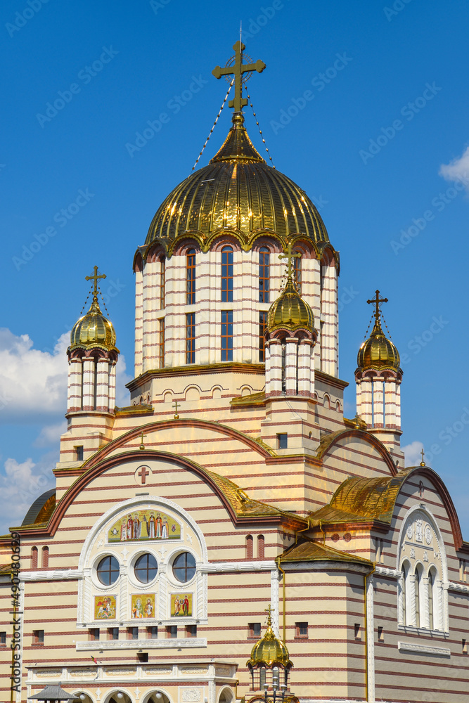 Big church with golden roofs