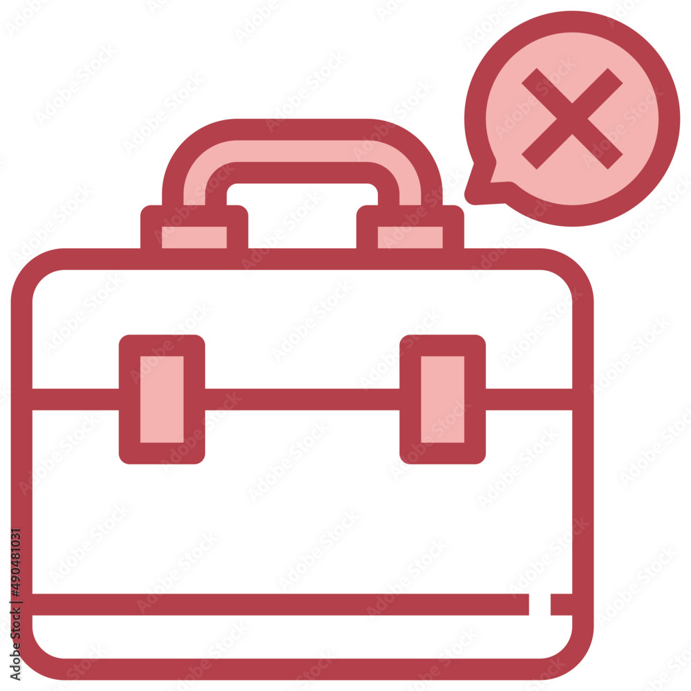 BRIEFCASE red line icon,linear,outline,graphic,illustration BRIEFCASE red line icon,linear,outline,graphic,illustration