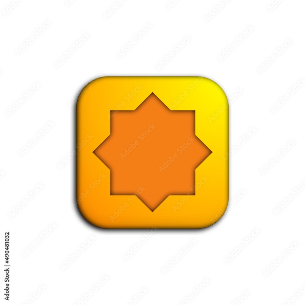 Floral pattern app icon. Application icon isolated on white background. Floral pattern app icon. Application icon isolated on white background.