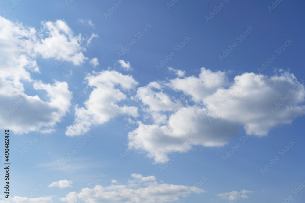 Clouds and blue sky. On the day of good weather in the summer Clouds and blue sky. On the day of good weather in the summer