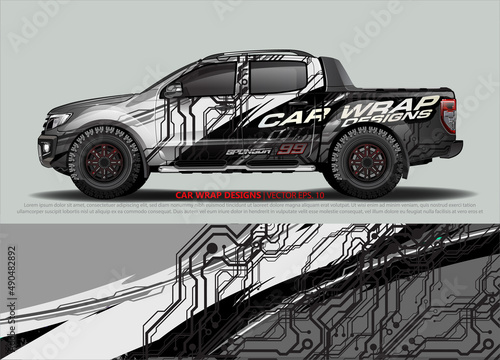 car graphic background vector. abstract lines vector with modern camouflage design concept  for truck and vehicles graphics vinyl wrap