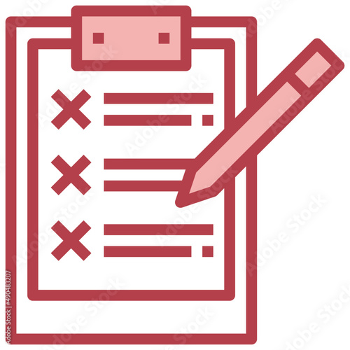 FAILED red line icon,linear,outline,graphic,illustration