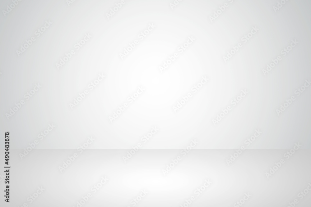 Abstract white gray gradient wall template background. Picture can used web ad.