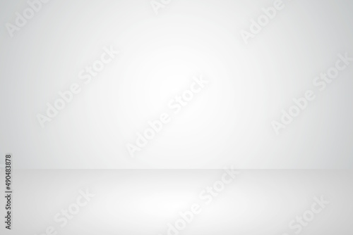 Abstract white gray gradient wall template background. Picture can used web ad.