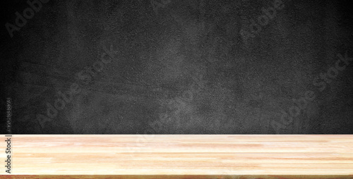 Abstract Natural wood table texture on Chalk rubbed out on background : Top view of plank wood for graphic stand product, interior design or montage display your product